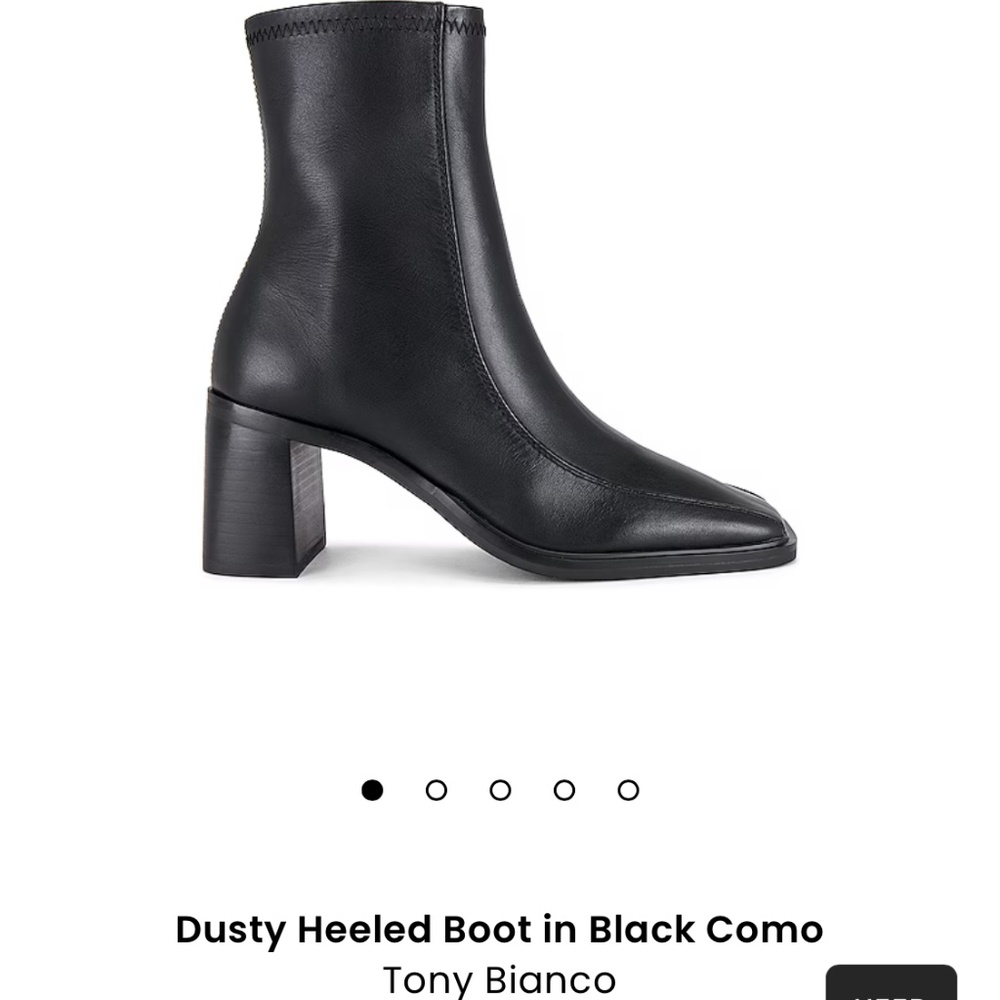 Tony Bianco - DUSTY HEELED BOOT IN BLACK COMO